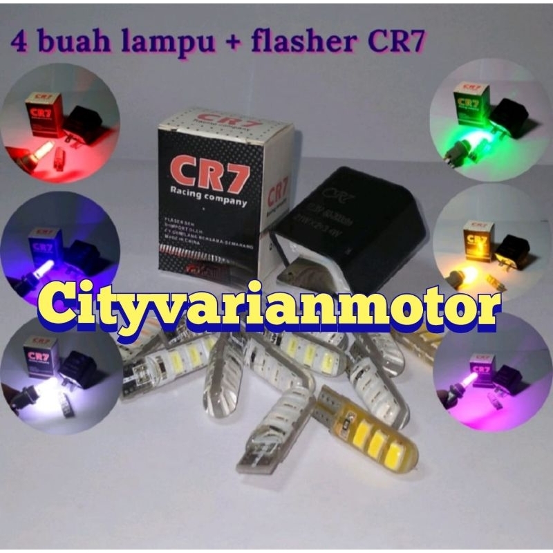 Promo 4 pcs Lampu Sen Sein Jelly LED plus flasher Sen sein CR7