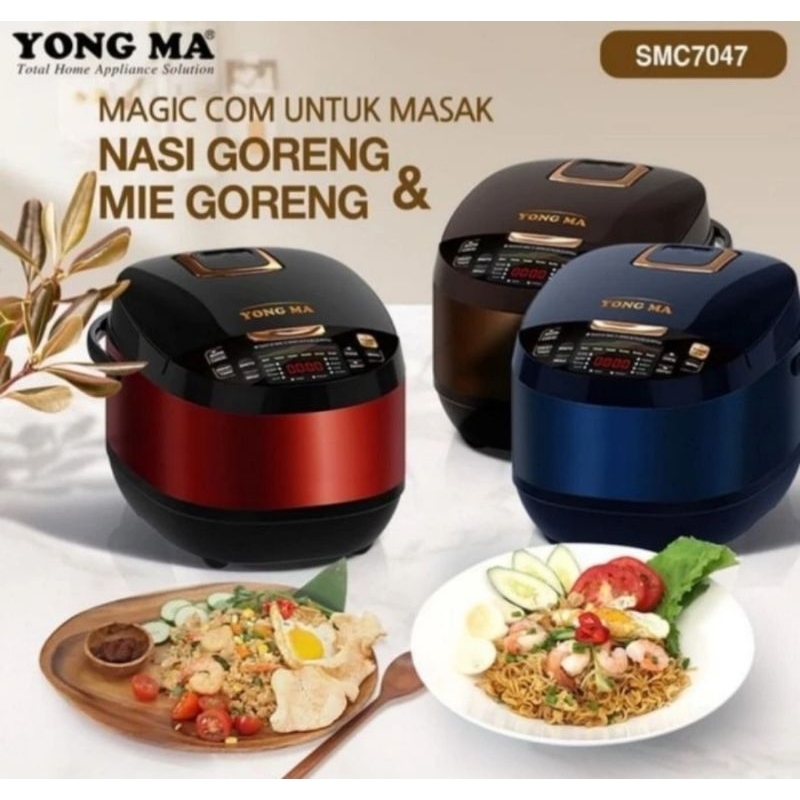YONG MA Rice Cooker Magic Com Penanak Nasi 2.0 Liter SMC-7047N Upgrade