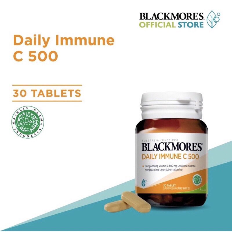 Blackmores Vitamin C 500mg isi 60 dan daily immunity c 500mg isi 30