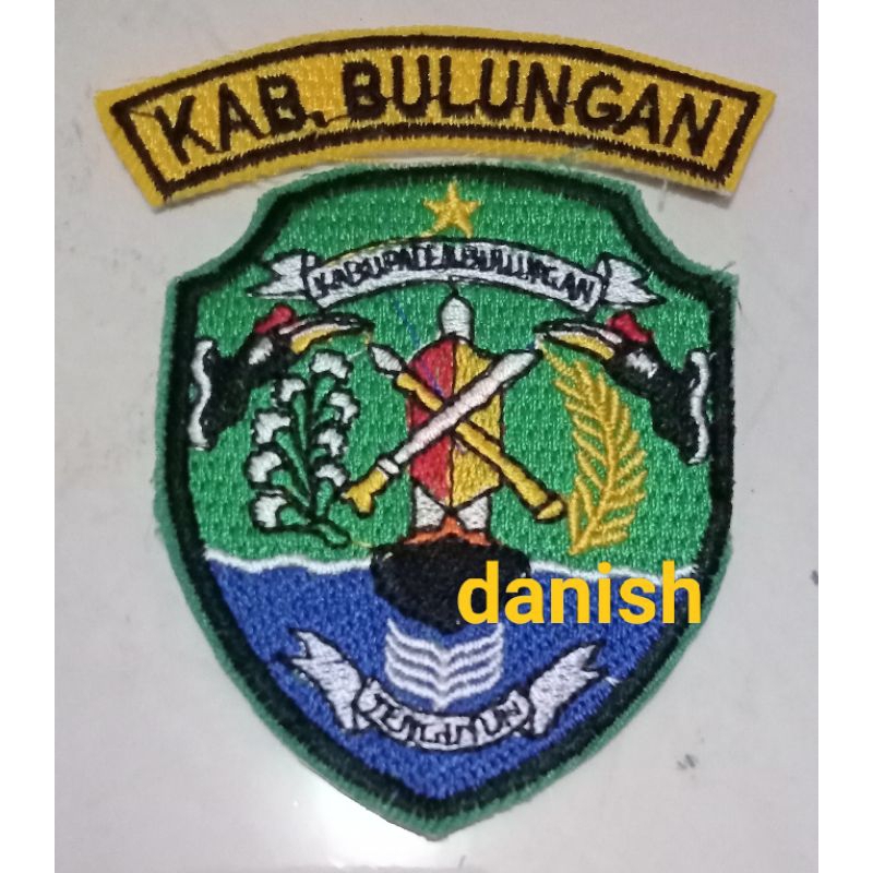 bet bordir logo PEMKAB KABUPATEN BULUNGAN ( minimal 10pcs)