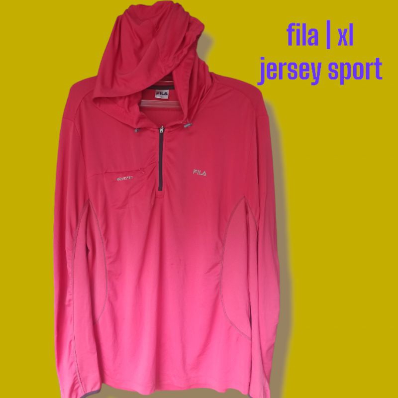 fila jersey tipis hoodie