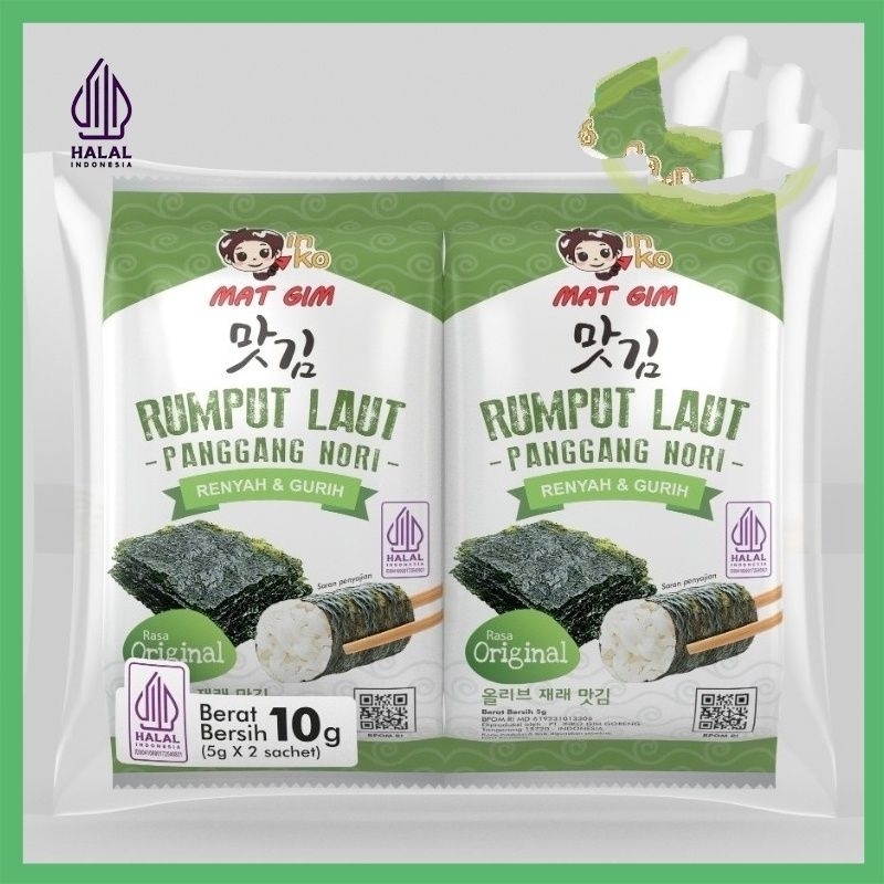 Inko mat gim roated rumput laut 2 x 5 gram