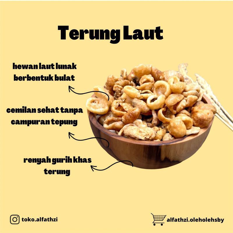 

✨Oleh-Oleh Surabaya✨ Krupuk Terung Laut Asli 250gr