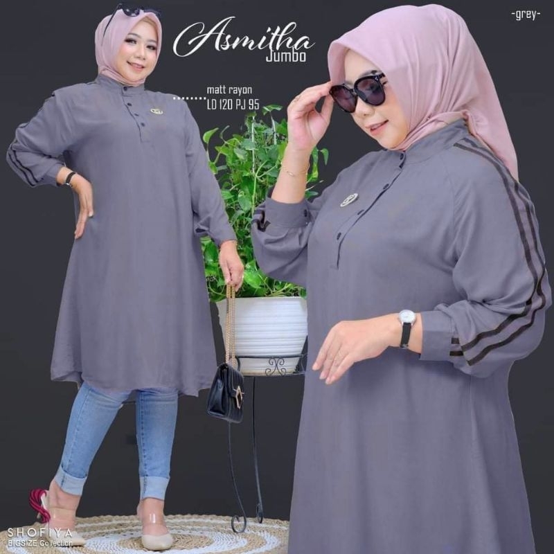 RESTOCK ASMITHA BIG SIZE TUNIK ORIGINAL BY SHOFIYA