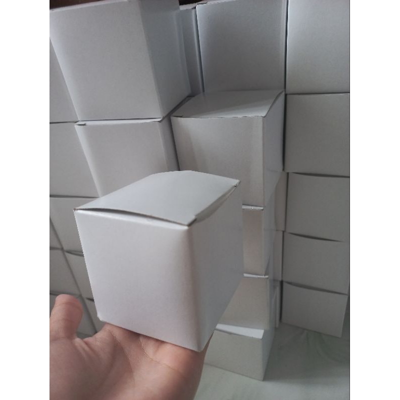 Dus Box Kotak Mug | Box Lilin Standar Duplex Putih 400gsm