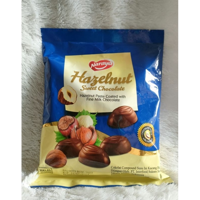 Naraya Sweet Choco Hazelnut/Almond/Coklat Susu Isi Kacang Hazel/Almond 200 gr