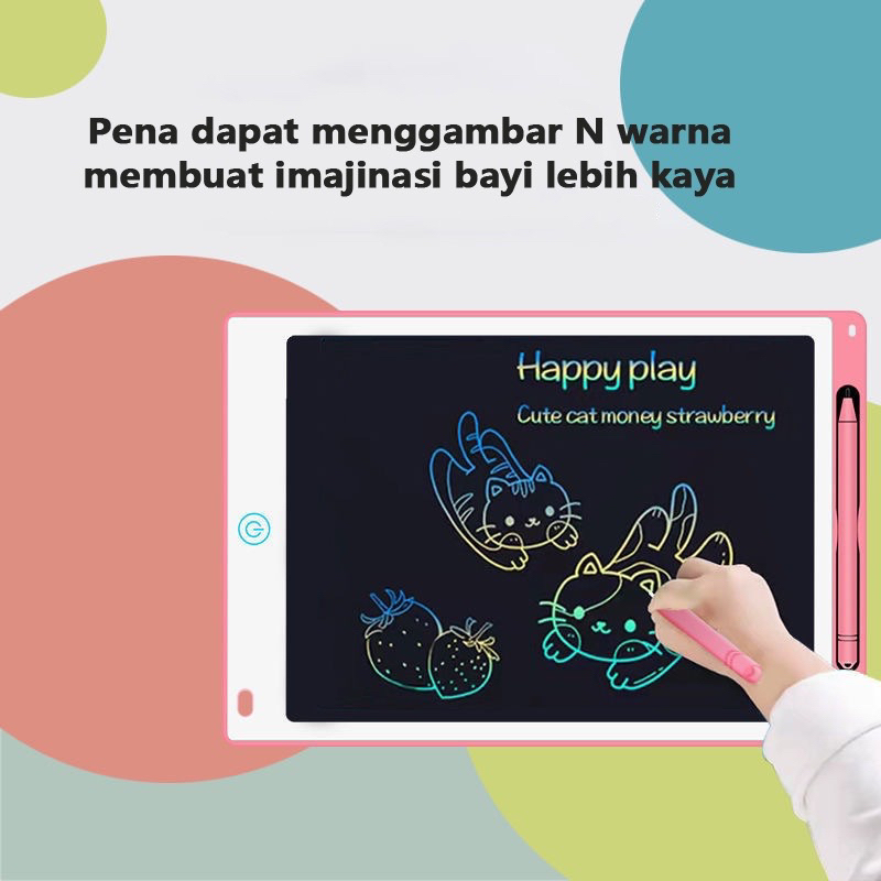 LCD Drawing Writing Tablet 8.5" Papan Tulis LCD Anak Dewasa Board writing pad P45