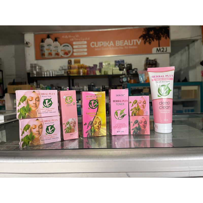 HERBAL PLUS BPOM IMPORT ALL SERIES || herbal plus cream day and night | herbal plus toner | herbal plus serum ~ herbal plus sabun batang
