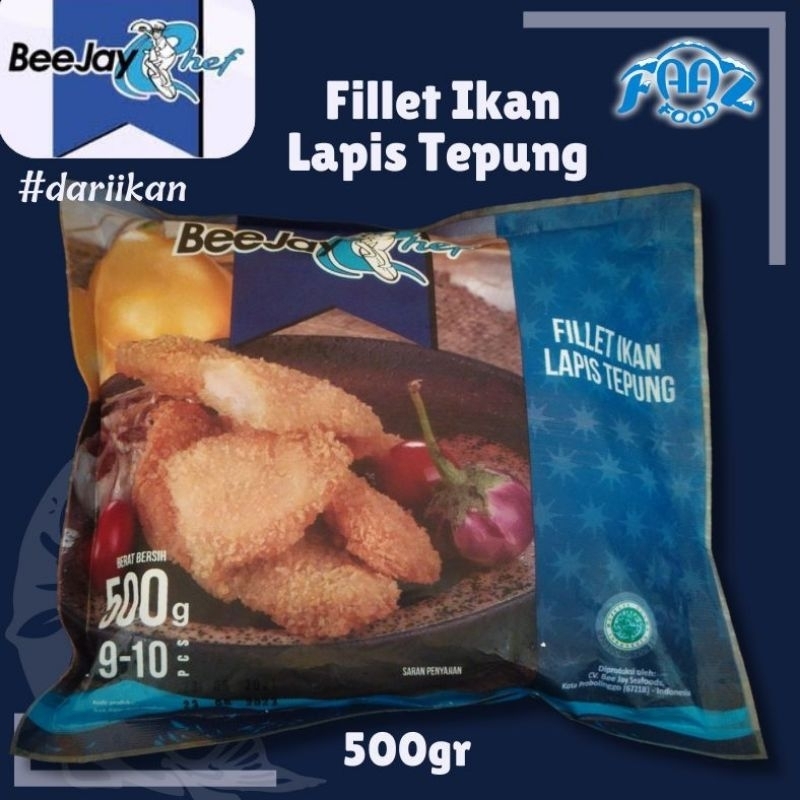 

Fillet Ikan Tepung Beejay Chef (Olahan Ikan, Katsu Ikan, Fish Katsu)