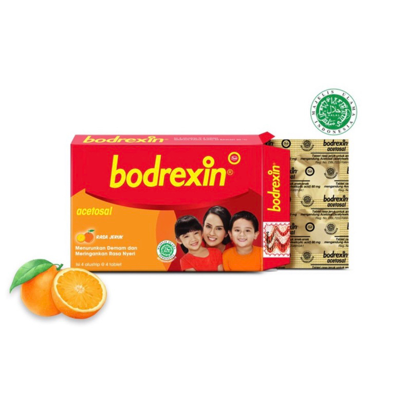 Bodrexin 1box 4strip/ Demam Anak