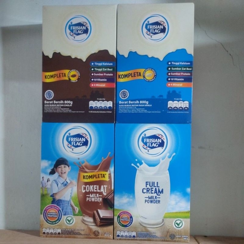 Frisian flag kompleta fullcream vanila cokelat 800g