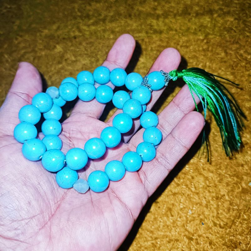 TASBIH PIRUS  BUTIRAN BESAR 33 BUTIR NATURAL