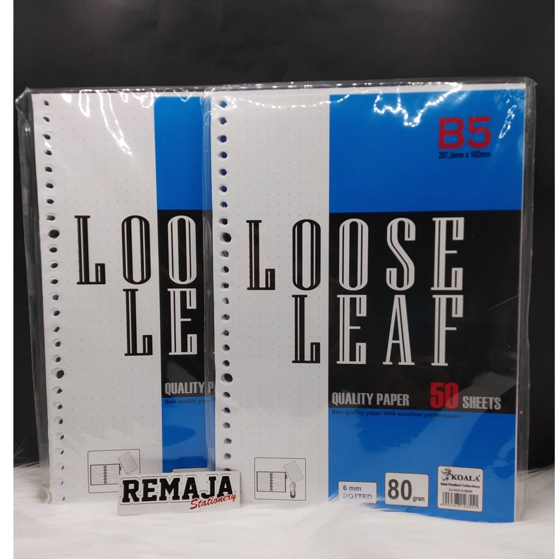 

Loose Leaf Dotted Koala B5 50