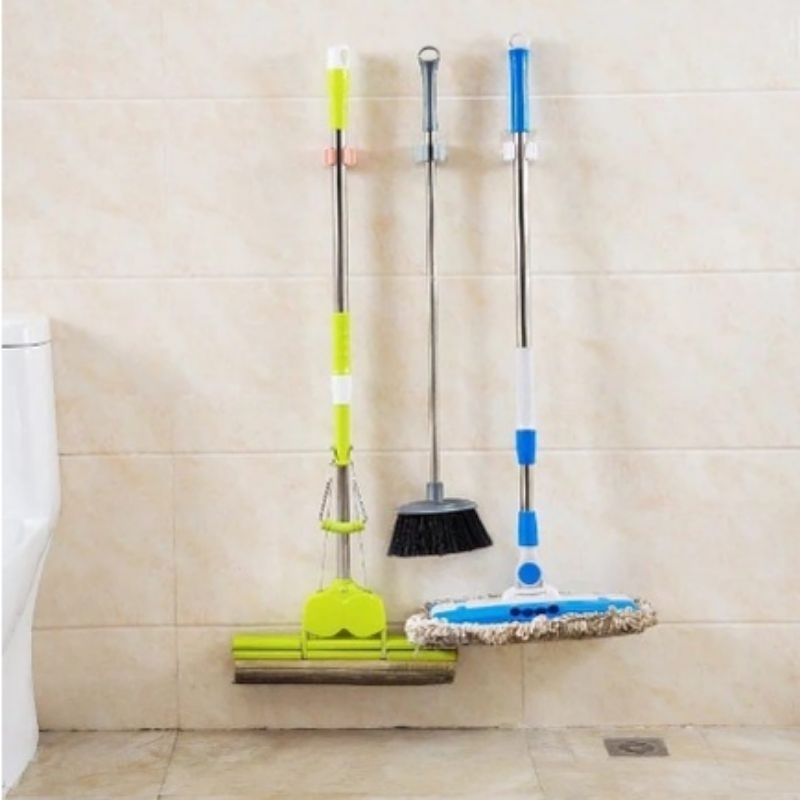 Gantungan Penggantung Cantolan Sapu Pel Dinding Mop Holder