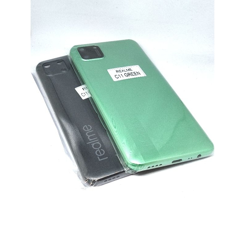 BACKDOOR KESING REALME C11 BLACK GREEN