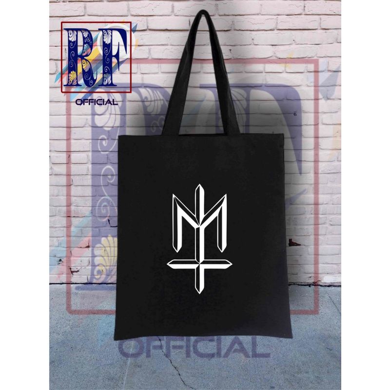 Totebag distro MATERNAL logo brand merek katun tote bag sling bags waistbag / tas ransel selempang h