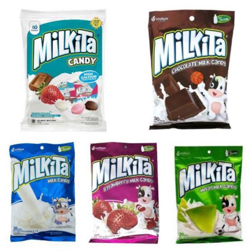 

Milkita Permen susu 120gr isi 30 pcs All Varian/ permen susu