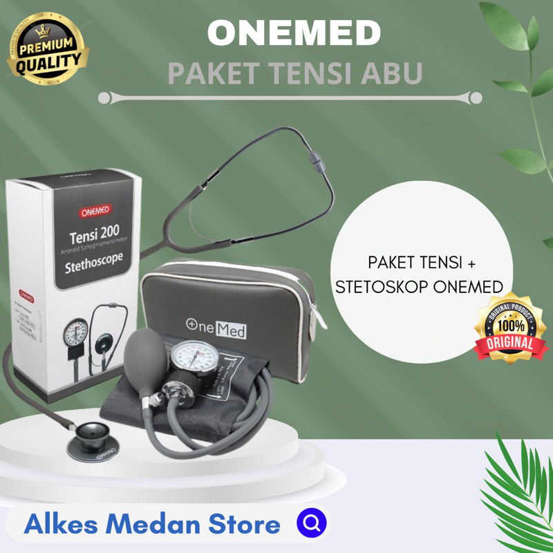 Paket Tensimeter Aneroid + stetoskop (set grey)