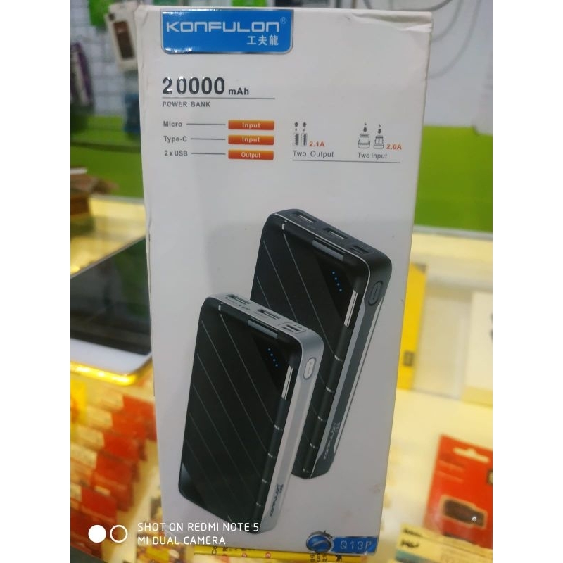 POWER BANK 20000 MAH TTOHE PD 22.5W 5A FAST CHARGING 3 OUTPUT