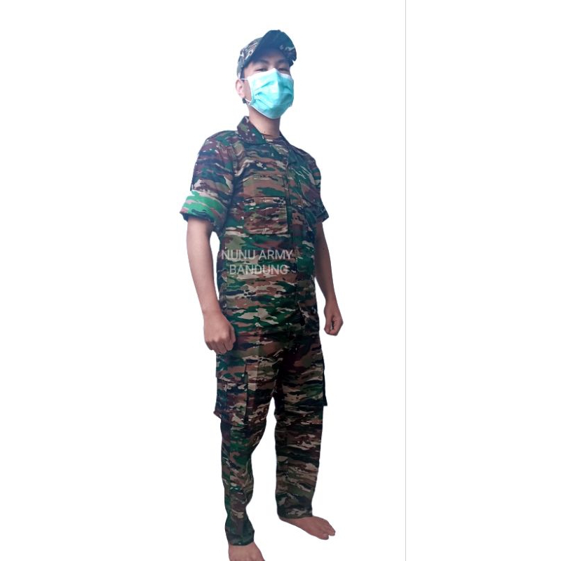 SERAGAM PDL BALOTELI WR TNI AD TERBARU LORENG  KASAD/NKRI WATERPROOF