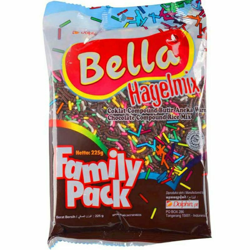 

MEISIS BELLA COKLAT COMPOUND BUTIR HAGESLAG - HAGELMIX 225 gram