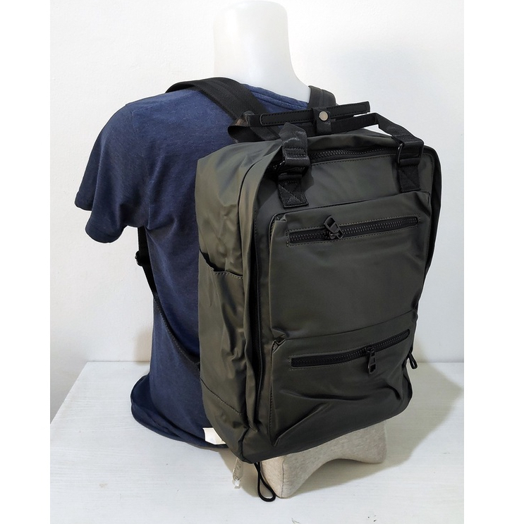 Ransel Calvin K 3094A Large Nylon Backpack / Tas Laptop Kuliah Kerja