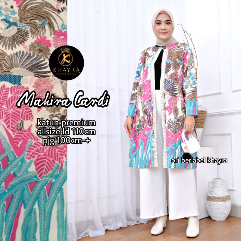 long cardi  batik rumput batik solo outer lengan