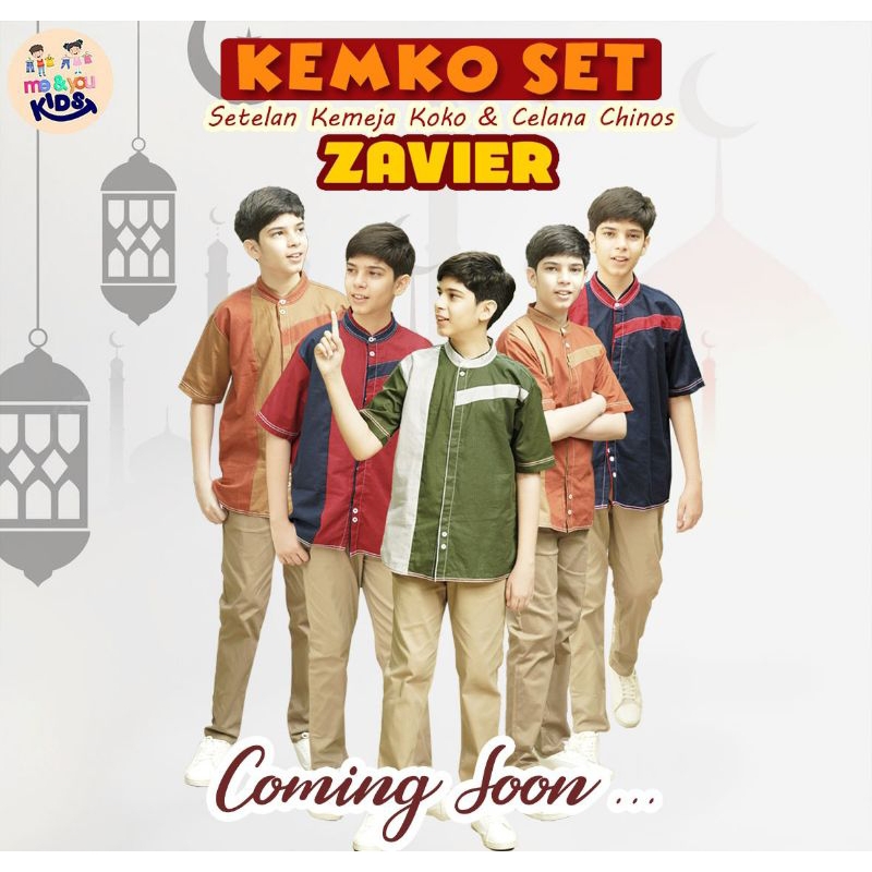 Stelan Kemko Remaja Set Zavier by Me&You Kids Usia 8-16 Tahun