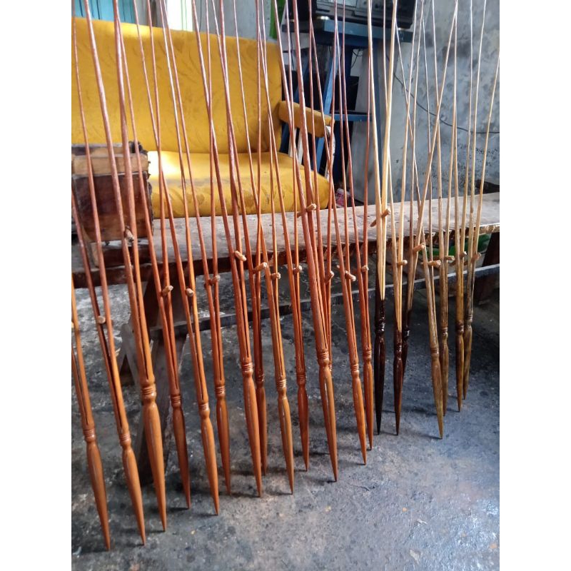 gapit wayang kayu sambung rotan ukuran werkudara