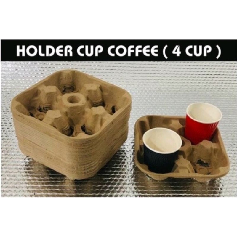 cup tray holder/tatakan gelas 4cup