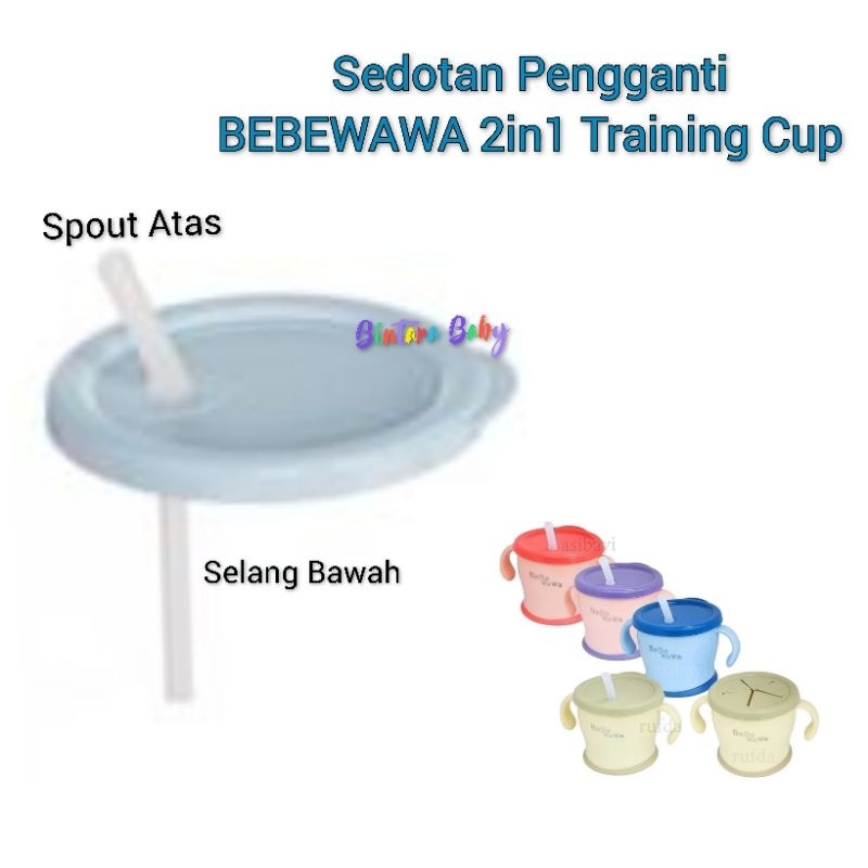 Sedotan Pengganti Botol BeBeWaWa 2in1 / Sedotan Bebe wawa 2in1 training staw cup Mug bebewawa replacement straw