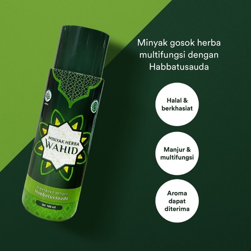 Minyak Herba Wahid 100ml Untuk Luka , Balur , Gosok , Urut