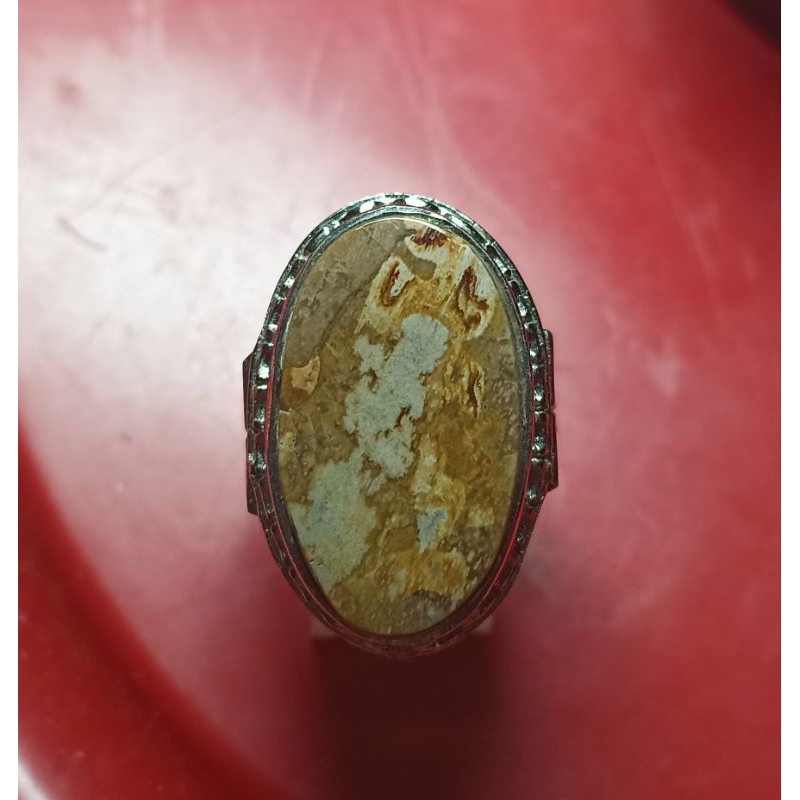 Natural Fokay Batu Gambar bukan Bacan Pirus Pancawarna Badar Besi