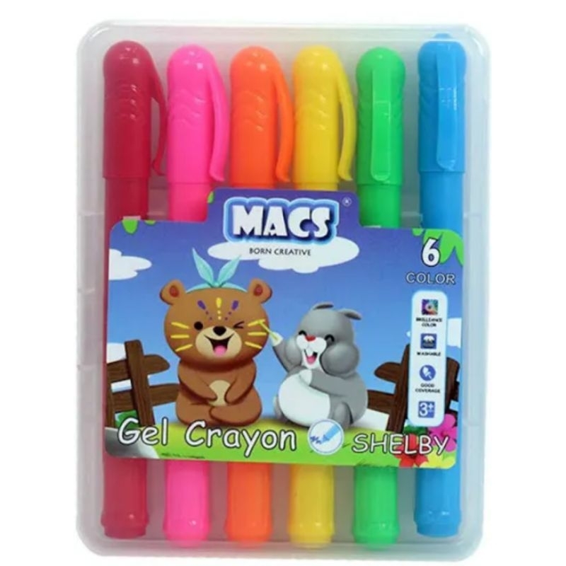 

Crayon Macs Gel 6 Warna