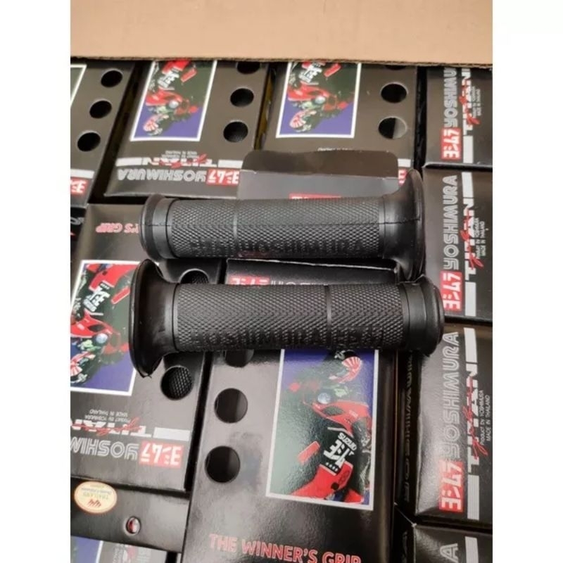 Handgrip Yoshimura Grip Motor Import Yoshimura Hitam Polos Universal