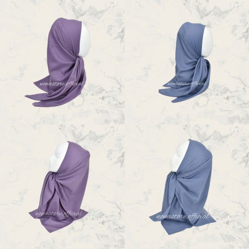 NONA HIJAB VOAL PARIS PREMIUM POLOS SEGIEMPAT LASERCUT SEGI EMPAT BASIC VOAL LASERCUT LASER CUT WARN