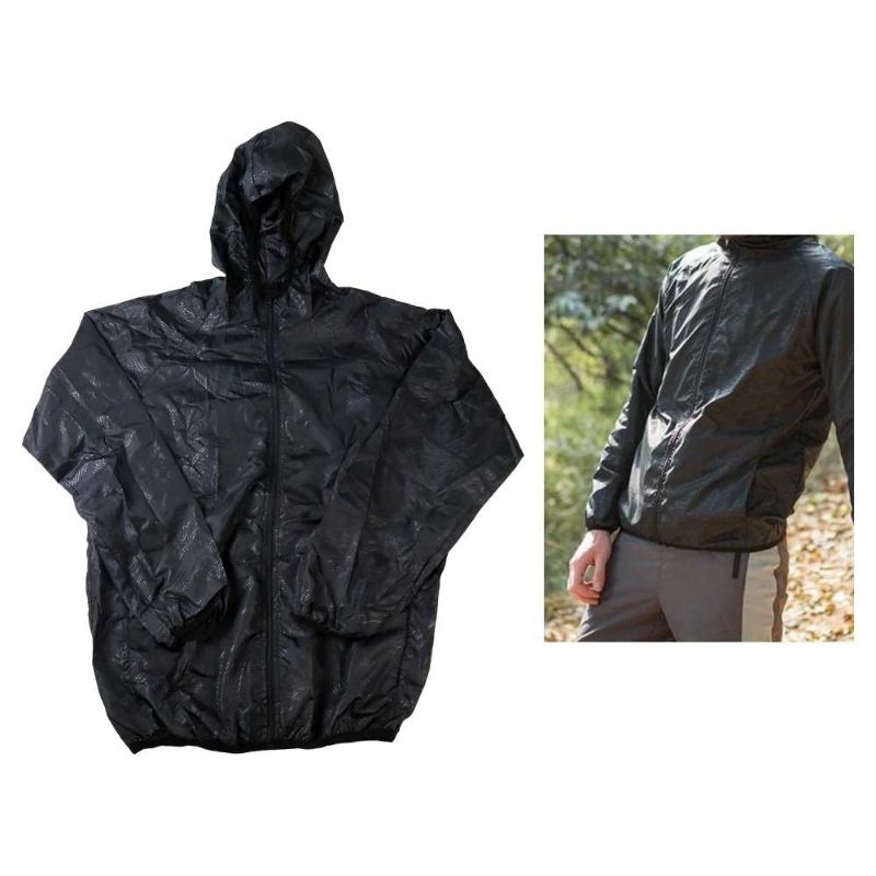 LENTHIMEN Jaket Olahraga Quick-dry Windbreaker - WY-01 Hitam XXL