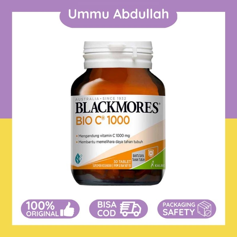 Blackmores Bio C Vitamin C 1000 mg (30 Tablet) Suplemen Daya Tahan Tubuh