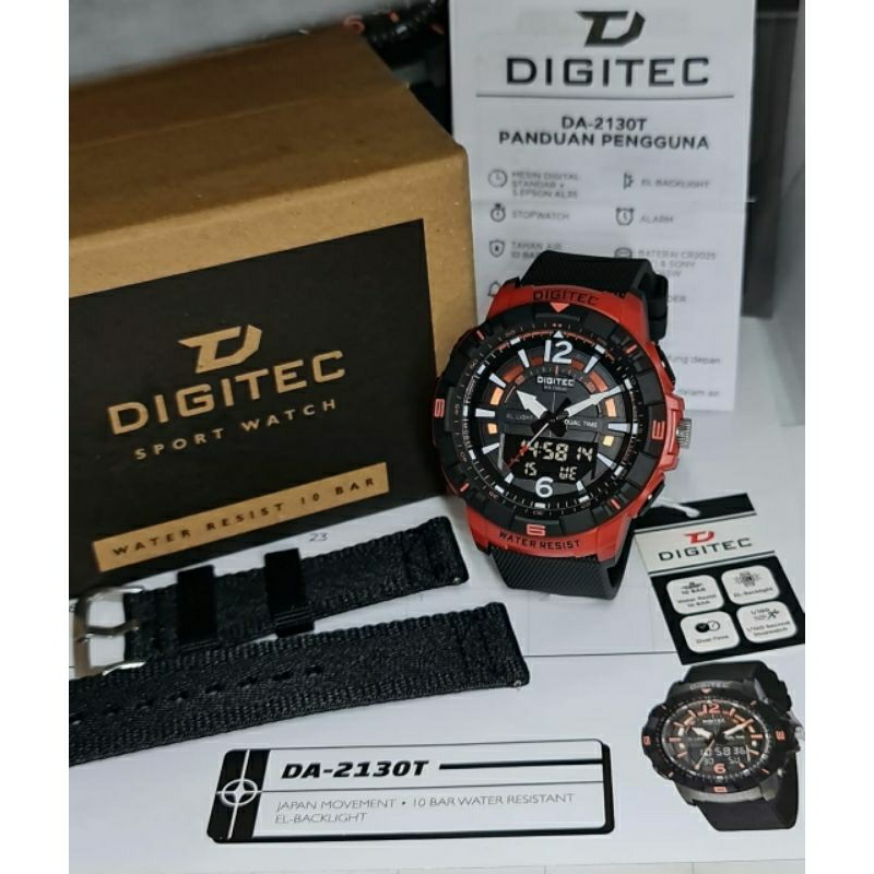 Jam Tangan Digitec 2130T Free Strap Terlaris Garansi Original DG