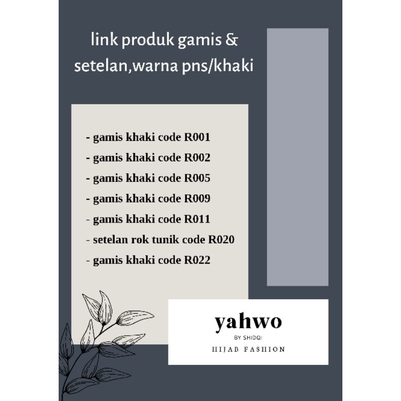 link produk baju pns khaki wanita/seragam pdh pemda katun toyobo fodu kualitas premium/bisa COD( s/m/l/xl/xxl/xxxl/jumbo )gamis kheki/setelan pns kheki/pdh pemda/guru/ASN/baju kerja wanita/pakaian dinas/yahwo hijab fashion origina/yahwo by shidqi