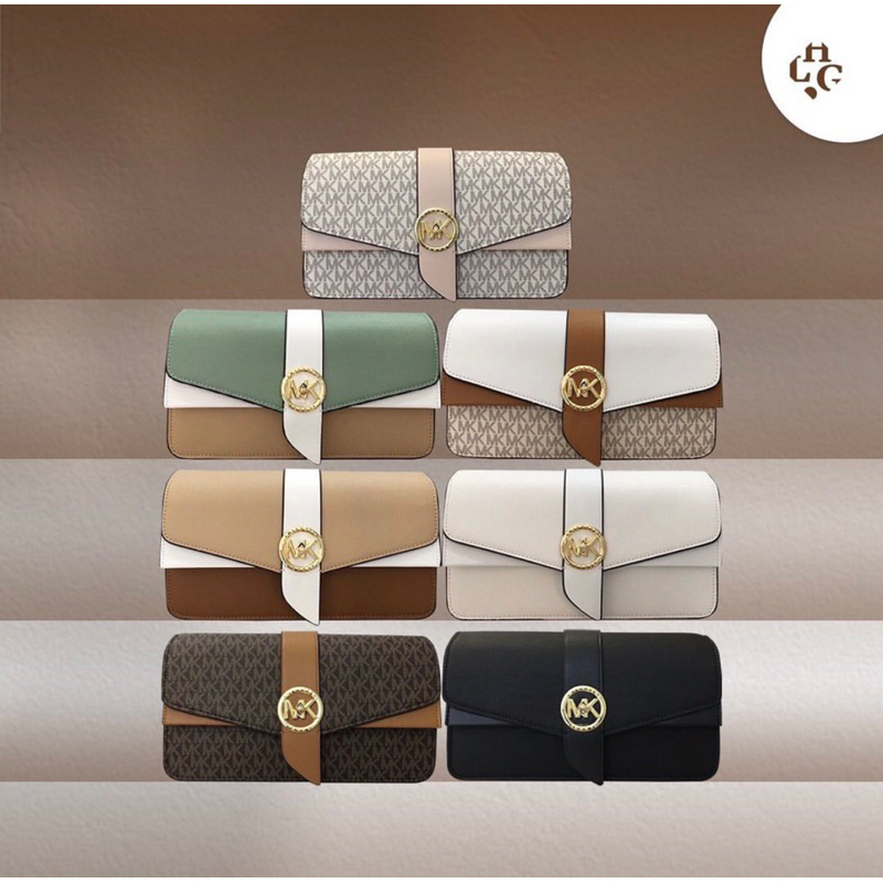 MK Greenwich Mwdium Logo Shoulder Bag