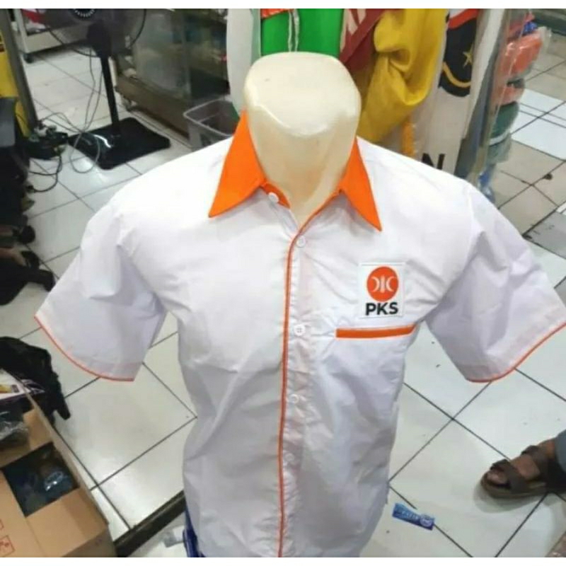 kemeja PKS seragam PKS baju partai PKS tangan pendek