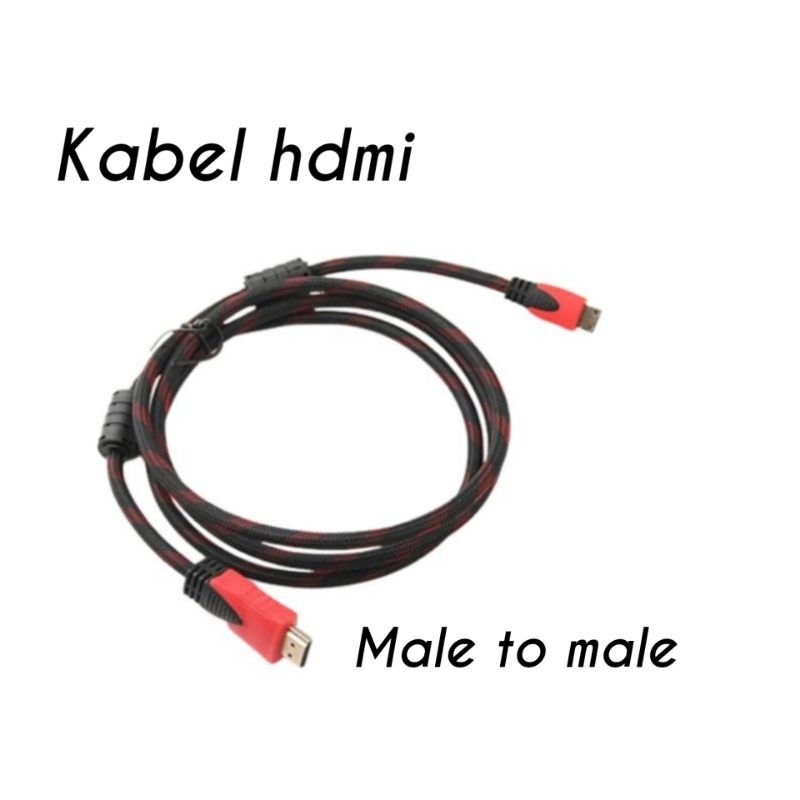 PENGHUBUNG LAPTOP KE TV TABUNG / CONVERTER HDMI TO AV RCA CONVERTER ADAPTER + KABEL HDMI + KABEL RCA 3 IN 3 1.5 METER