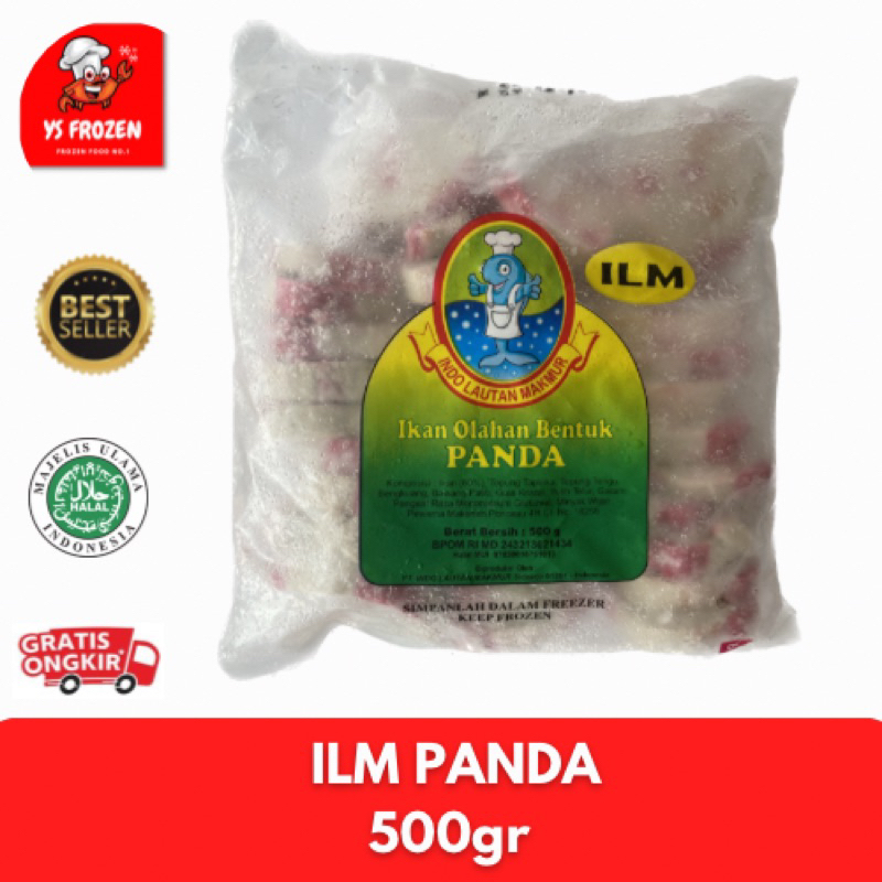 

ILM Tempura Panda 500gr isi 30pcs / Ikan Olahan Bentuk Panda / YS Frozen Food Palembang