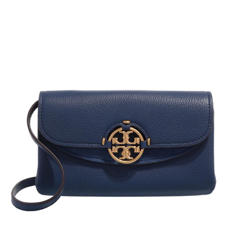 tory burch miller wallet crossbody royal navy