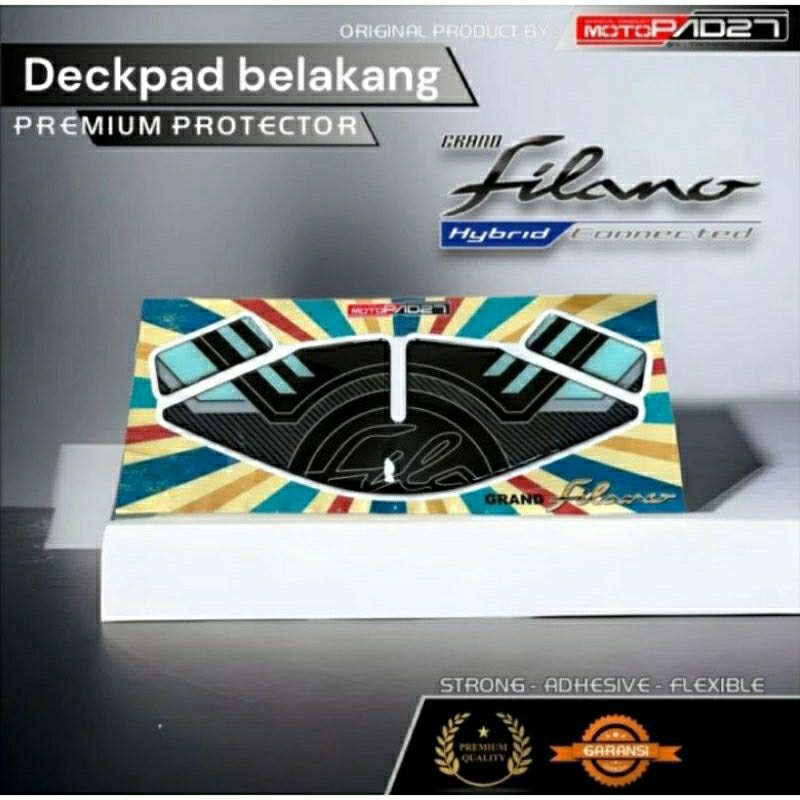 Yamaha Grand Filano 125 Stiker Deckpad Belakang Resin Premium Grand Filano 125