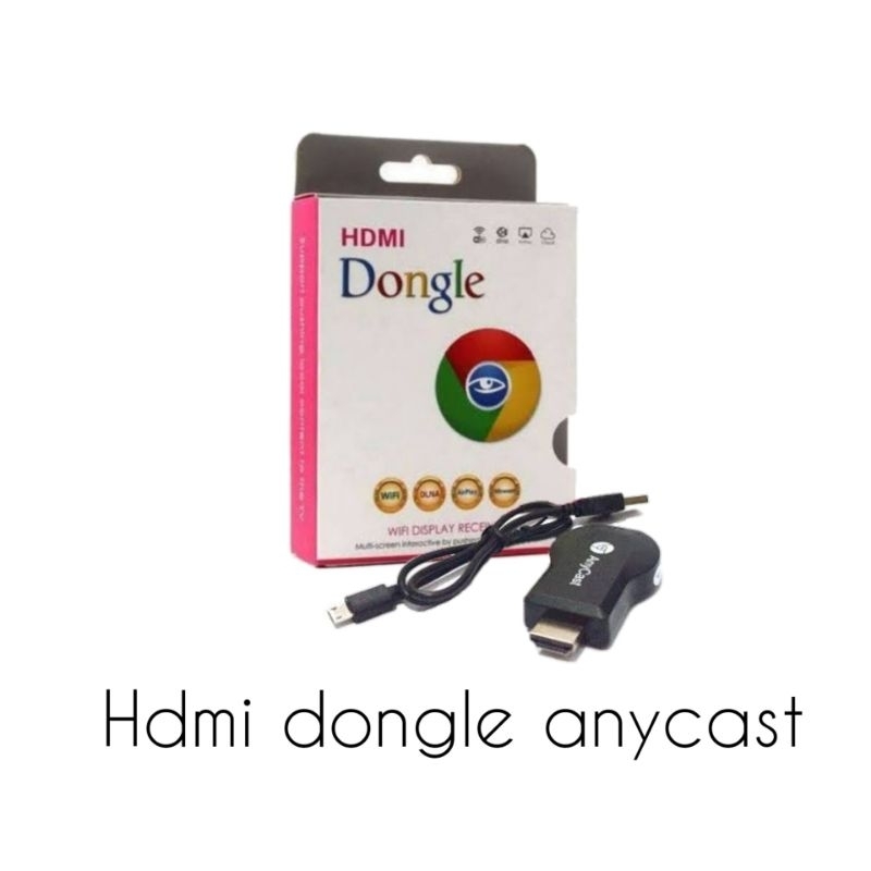 PAKET UNTUK HP KE TV TABUNG / ANYCAST DONGLE + CONVERTER HDMI TO RCA / ALAT UNTUK MENYAMBUNGKAN PENGHUBUNG PENYAMBUNG HP KE TV TABUNG