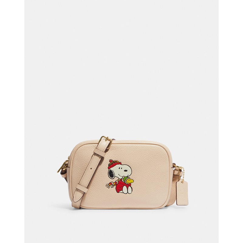 Coach x Peanuts Mini Jamie Camera Bag With Snoopy Cuddle Motif (CF249)