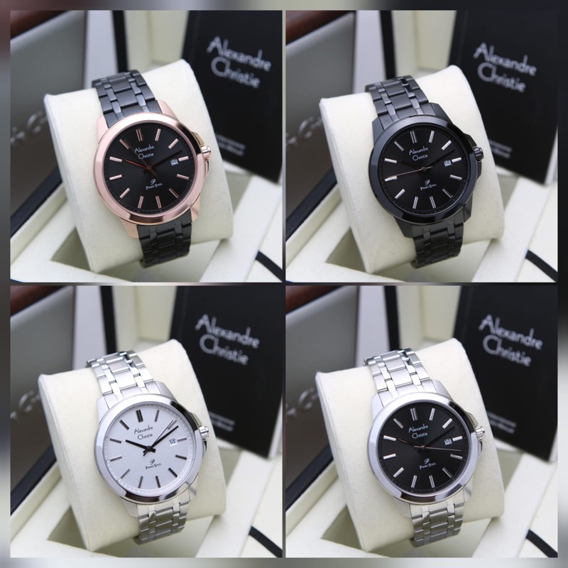 ALEXANDRE CHRISTIE PRIA AC 1017 / AC1017 STAINLESS ORIGINAL GARANSI RESMI 1 TAHUN