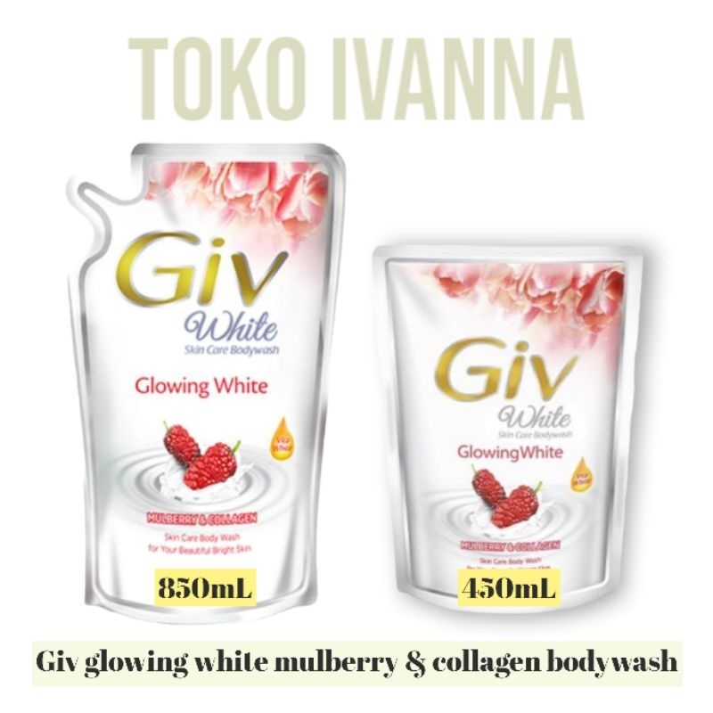 GIV Body Wash Glowing White Mulbery &amp; Collagen 825 / 450mL
